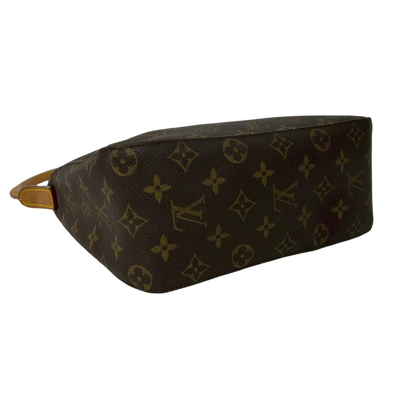 Louis Vuitton Looping MM Monogram Leather Shoulder Bag Tote Brown — view 5