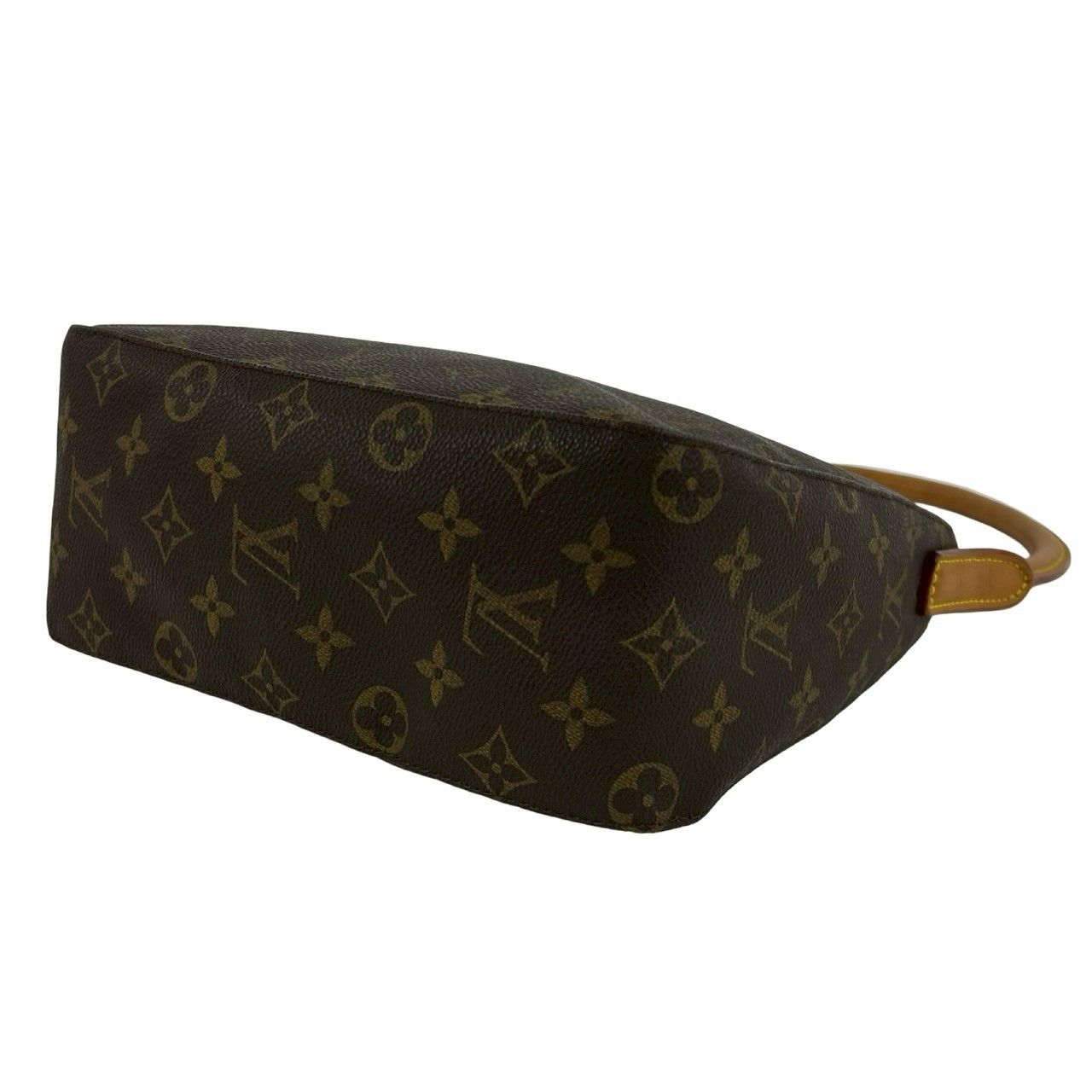 Louis Vuitton Looping MM Monogram Leather Shoulder Bag Tote Brown — view 6