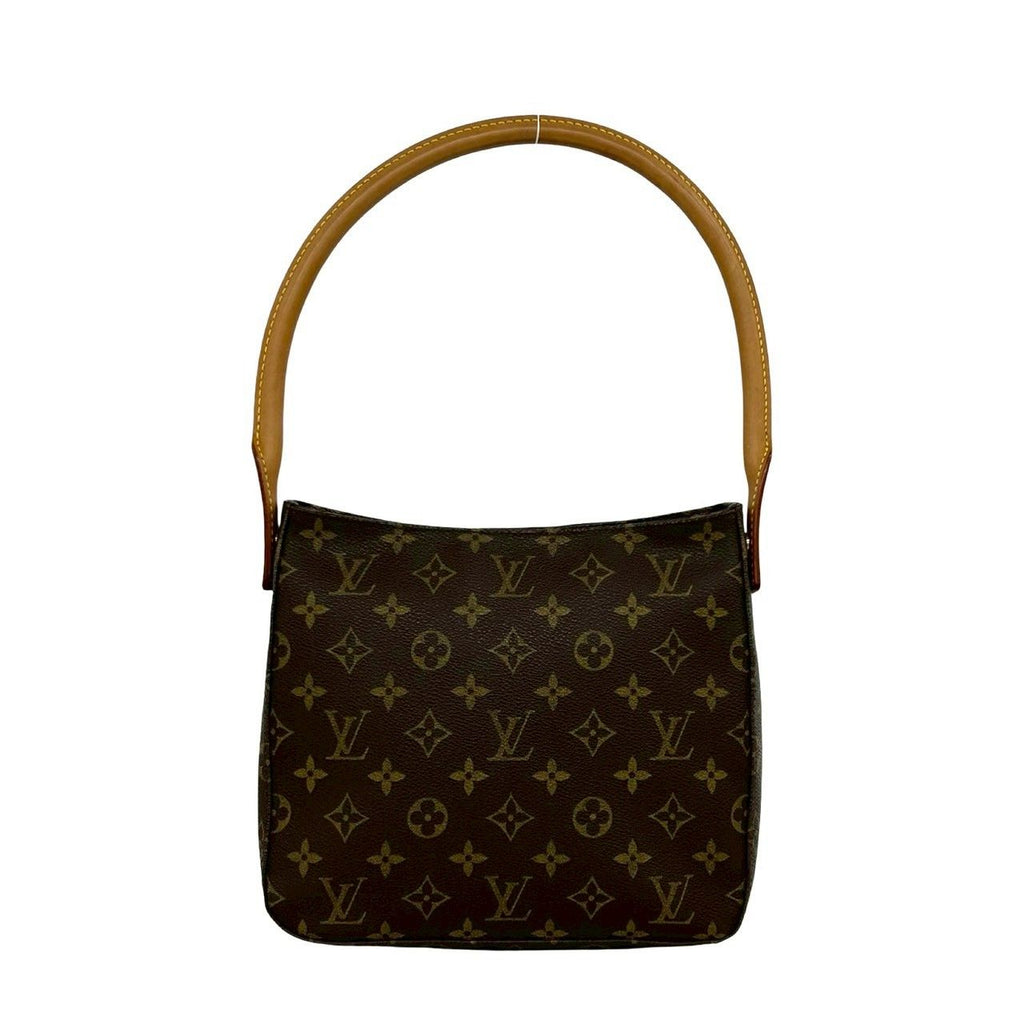 Louis Vuitton Looping MM Monogram Leather Shoulder Bag Tote Brown — view 3