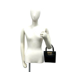 Gucci Vintage Logo Leather Handbag Mini Tote Black — view 2