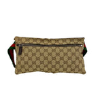 Gucci Sherry Line GG Pattern Canvas Leather Belt Bag Waist Pouch Brown — view 3