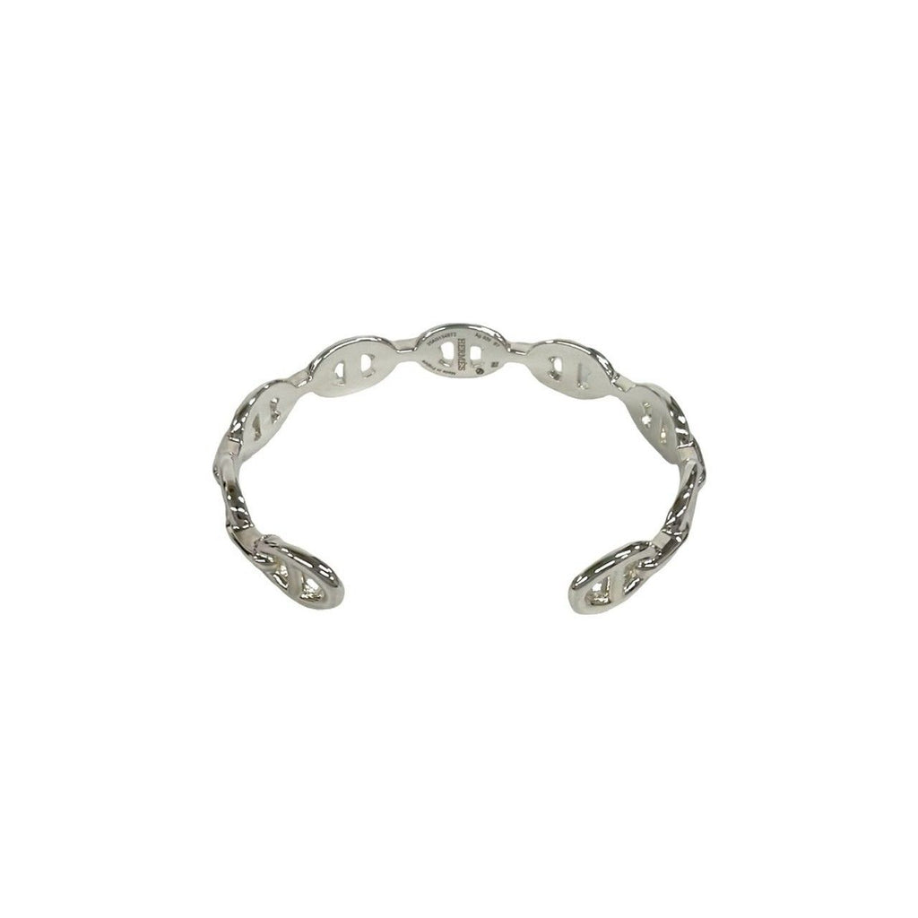 Hermes Chaine D'ancre Bangle 925 Sterling Silver Bracelet — view 6