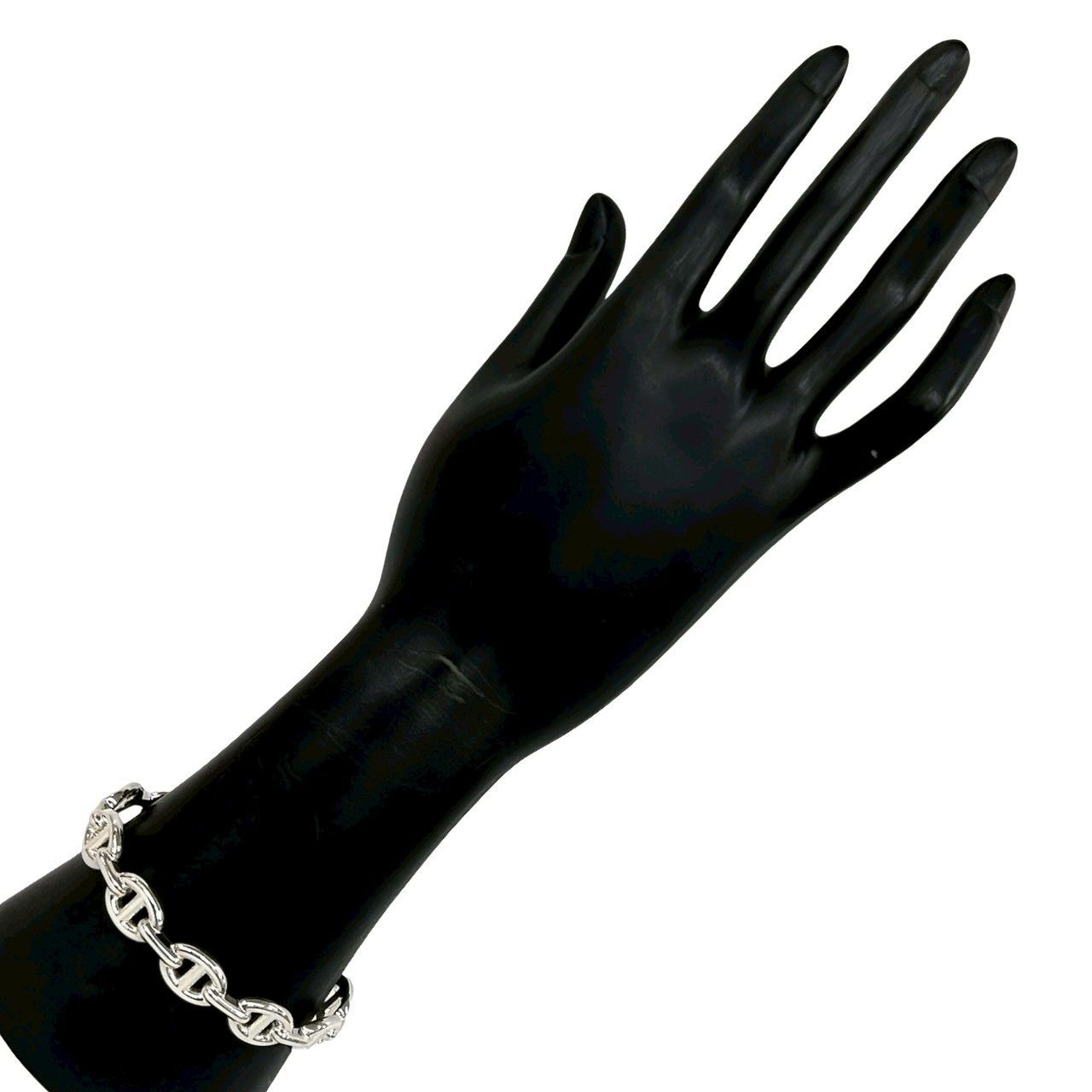 Hermes Chaine D'ancre Bangle 925 Sterling Silver Bracelet — view 2