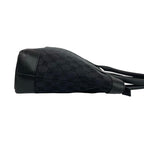 Gucci GG Logo Pattern Canvas Leather Mini Tote Shoulder Bag Black — view 6