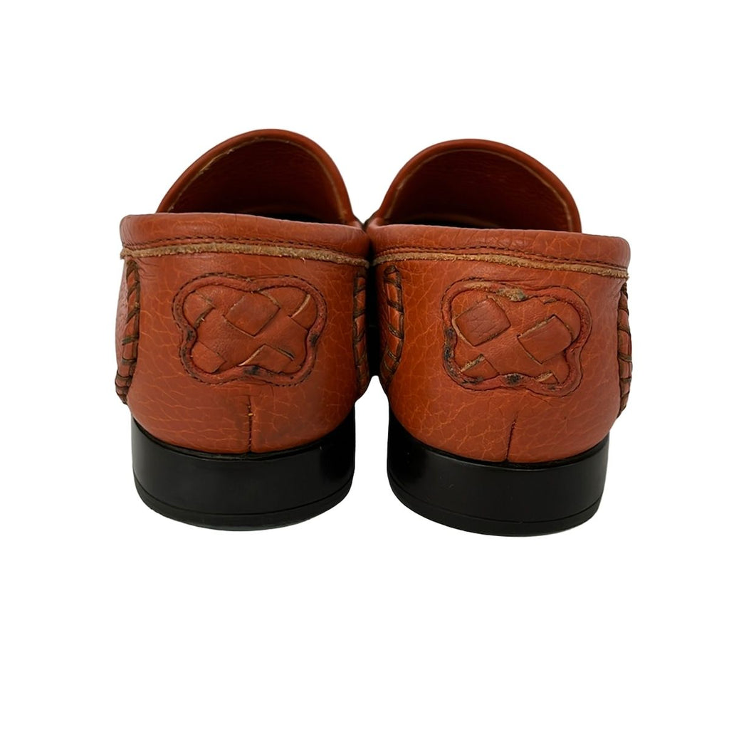 Bottega Veneta Loafers 34.5 Orange Leather — view 3