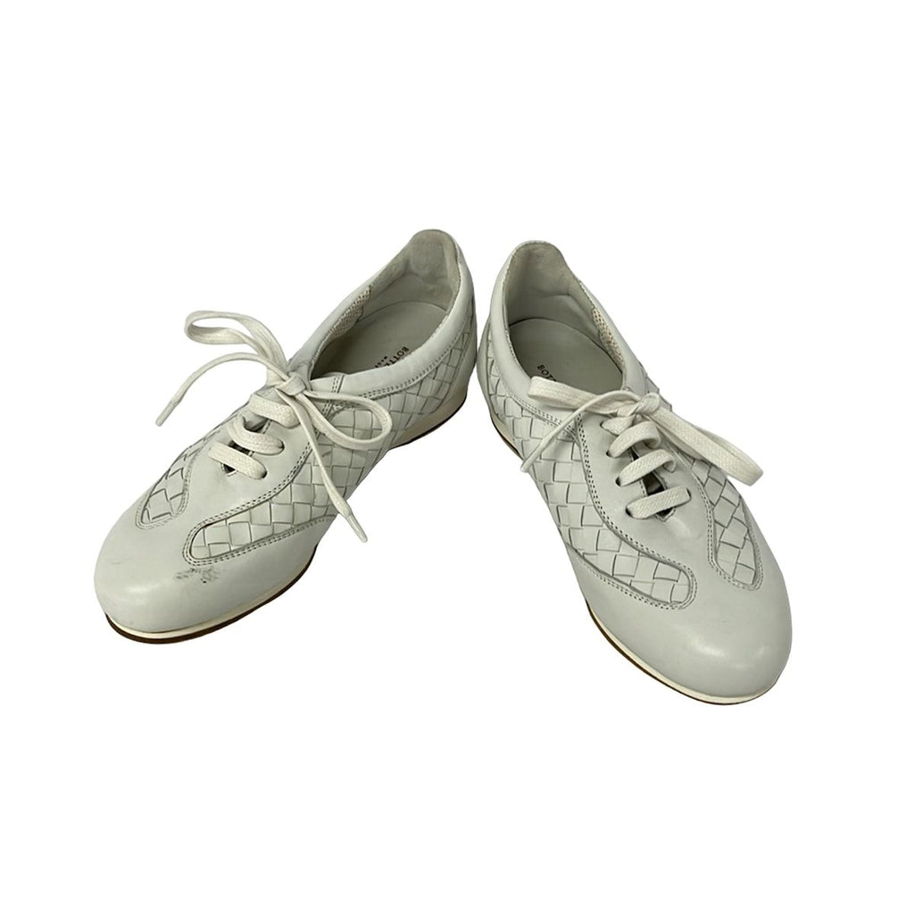 Bottega Veneta Sneakers 34 White Intrecciato Leather — view 2