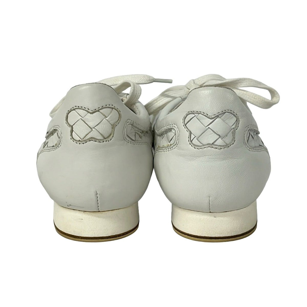Bottega Veneta Sneakers 34 White Intrecciato Leather — view 3