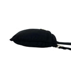 Prada Triangle Logo Plate Tessuto Nylon Mini Shoulder Bag Pochette Black — view 6