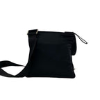 Prada Triangle Logo Plate Tessuto Nylon Mini Shoulder Bag Pochette Black — view 3