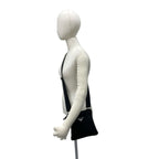Prada Triangle Logo Plate Tessuto Nylon Mini Shoulder Bag Pochette Black — view 2