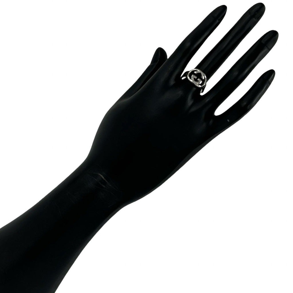 Gucci Interlocking 925 Sterling Silver Ring — view 2