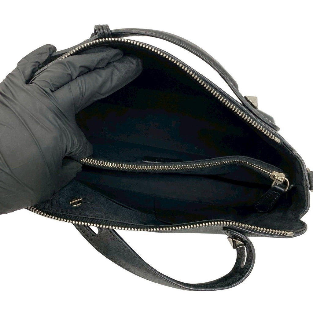 Fendi by the Way Leather 2-Way Shoulder Bag Black — view 9