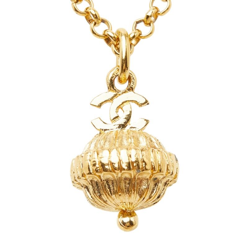 Chanel CC Logo Necklace Gold Plated — view 3