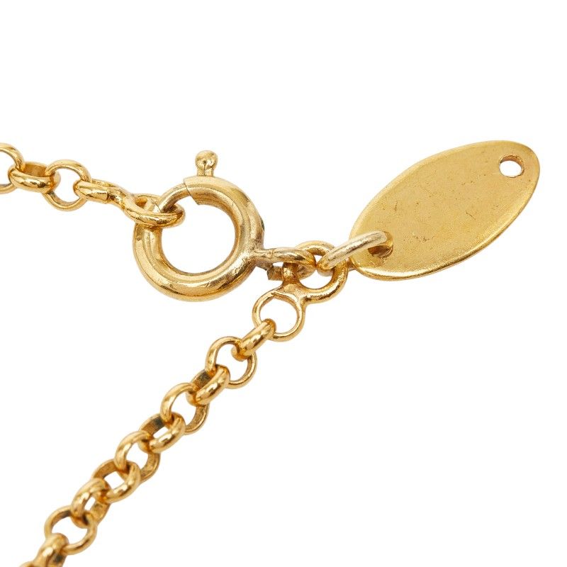 Chanel CC Logo Necklace Gold Plated — view 5