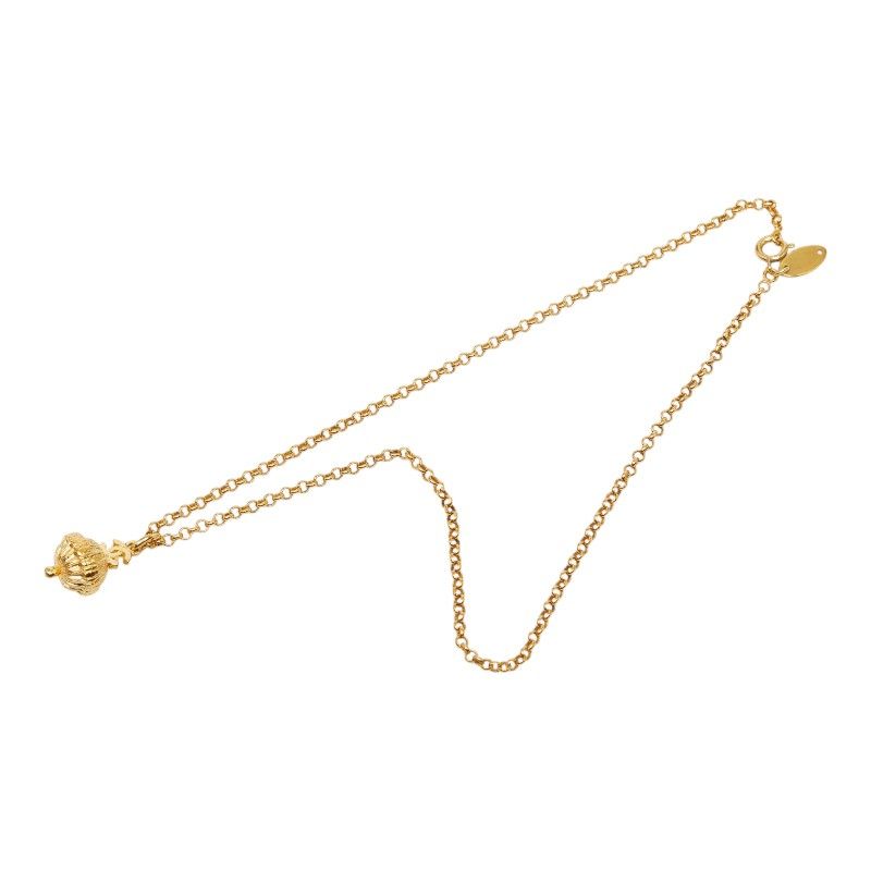 Chanel CC Logo Necklace Gold Plated — view 4