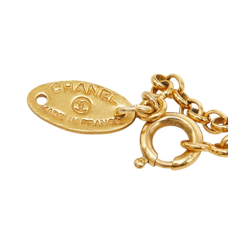 Chanel CC Logo Necklace Gold Plated — view 6