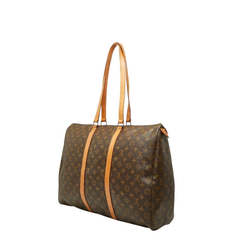 Louis Vuitton Monogram Shoulder Bag Tote Brown Leather — view 2