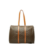 Louis Vuitton Monogram Shoulder Bag Tote Brown Leather