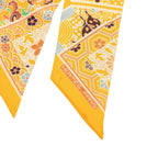 Hermes Twilly Collections Imperiales Royal Collection Scarf Orange Multicolor — view 3