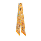 Hermes Twilly Collections Imperiales Royal Collection Scarf Orange Multicolor