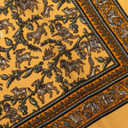 Hermes Carre 45 Chasse en Inde Indian Hunting Scarf Yellow Multicolor Silk — view 6