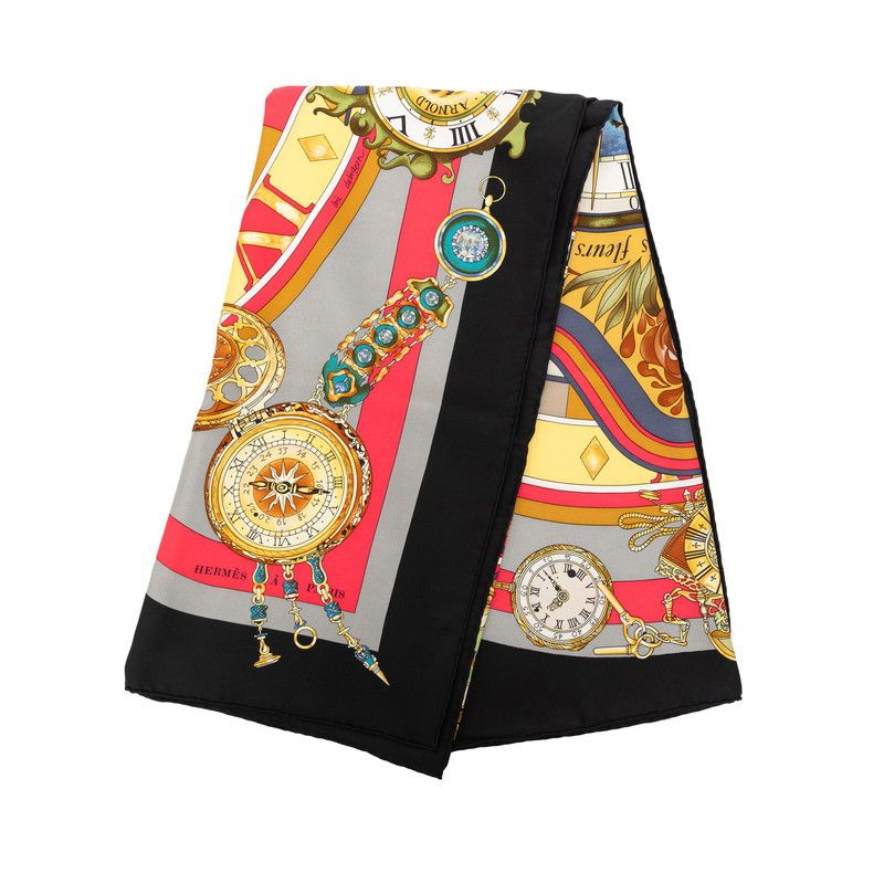 Hermes Carre 90 Parmi les Fleurs Je Compte les Heures Time Spent Among Flowers — view 2