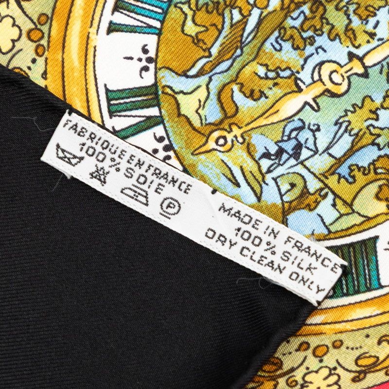 Hermes Carre 90 Parmi les Fleurs Je Compte les Heures Time Spent Among Flowers — view 8