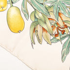 Hermes Carre 90 Passiflores Passion Flower Scarf Large White Multicolor Silk — view 6
