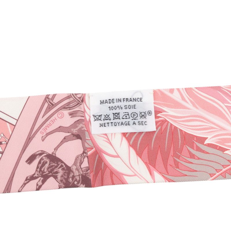 Hermes Twilly Cheval Phoenix Horse and Scarf Pink Silk — view 4