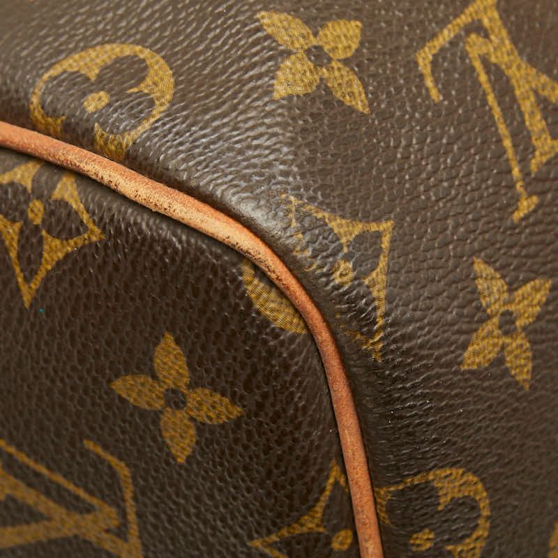 Louis Vuitton Monogram Boston Bag Brown Leather — view 5