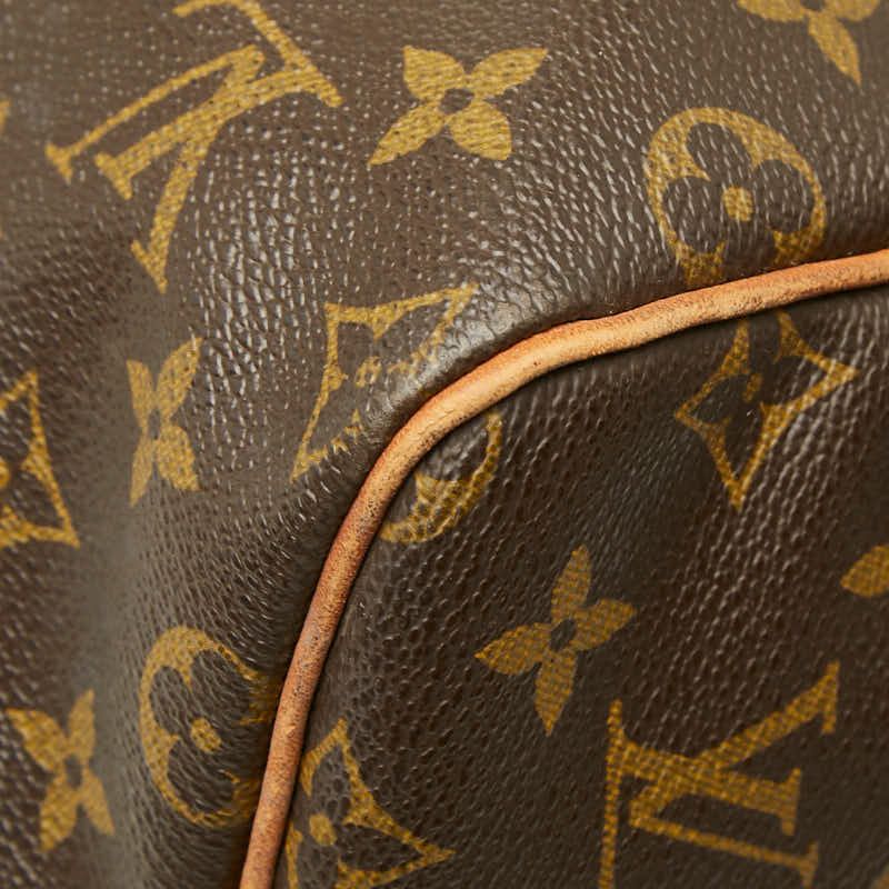 Louis Vuitton Monogram Boston Bag Brown Leather — view 4