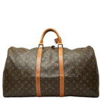 Louis Vuitton Monogram Boston Bag Brown Leather