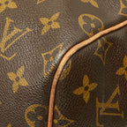 Louis Vuitton Monogram Boston Bag Brown Leather — view 6