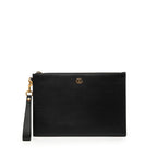 Gucci GG Marmont Clutch Black Leather