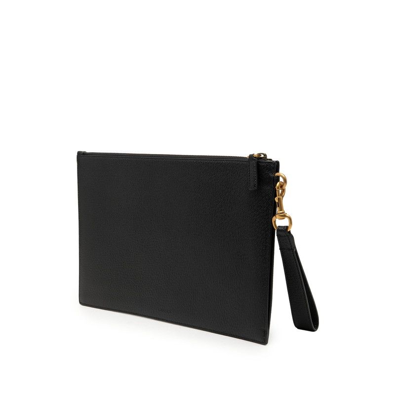 Gucci GG Marmont Clutch Black Leather — view 2