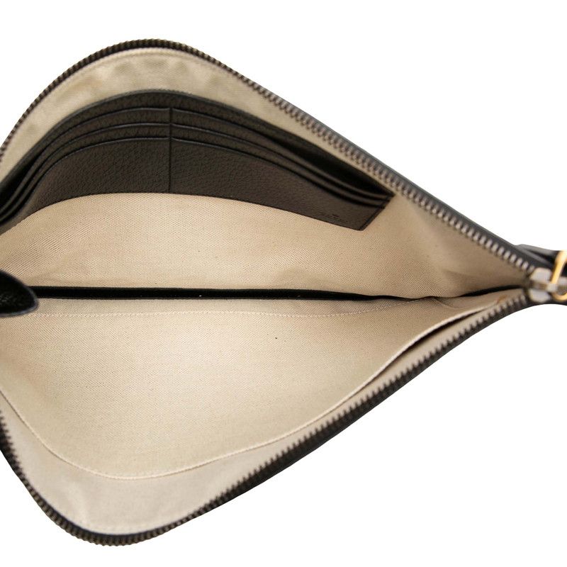 Gucci GG Marmont Clutch Black Leather — view 4