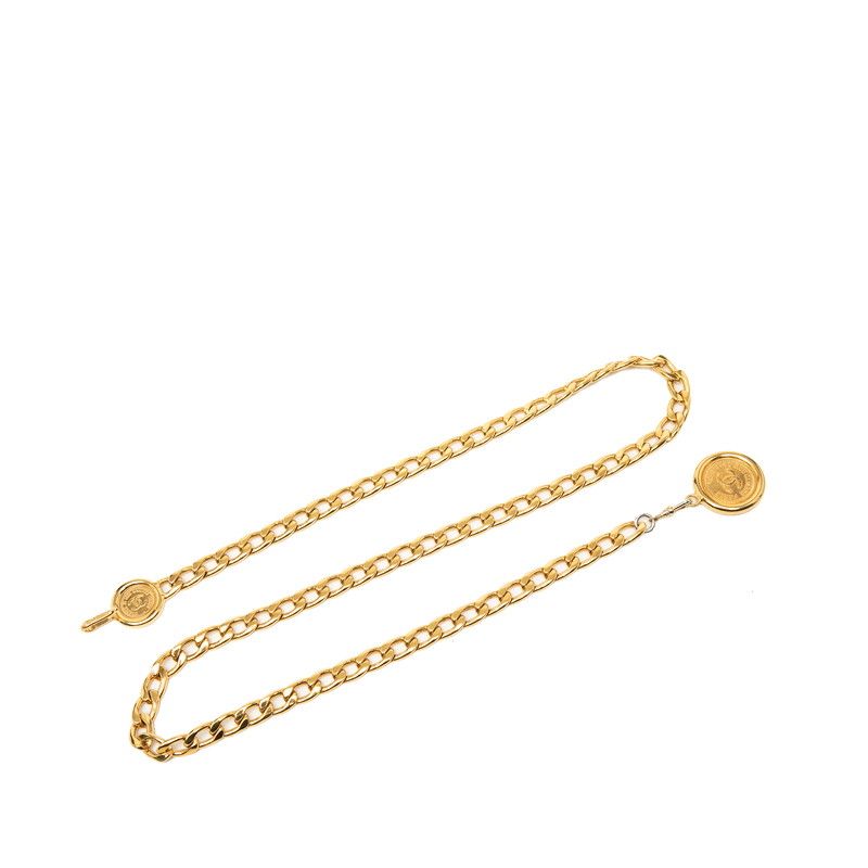 Chanel 31 Rue Cambon Vintage CC Logo Chain Belt Gold Plated — view 2