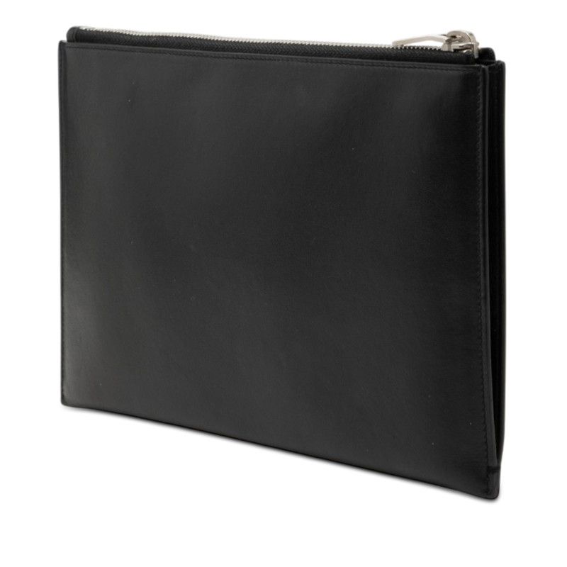 Saint Laurent Glitter Patch Clutch Black Multicolor Leather — view 2