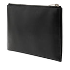 Saint Laurent Glitter Patch Clutch Black Multicolor Leather — view 2