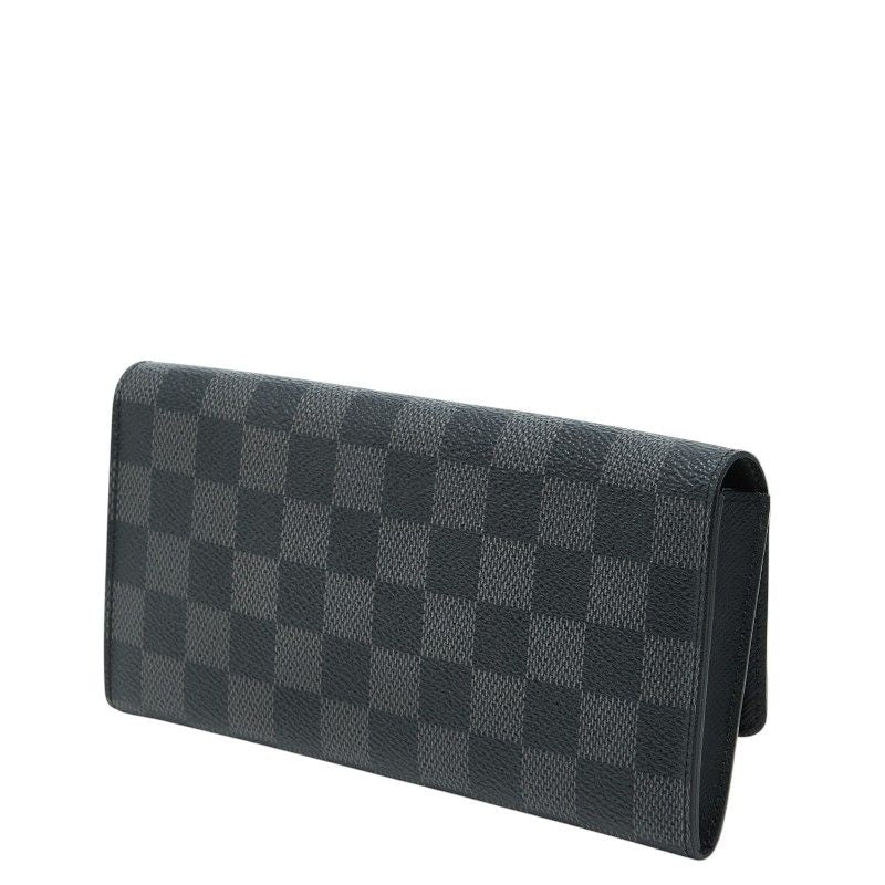 Louis Vuitton Damier Graphite Portefeuille Long Modular Wallet Black Leather — view 2