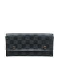 Louis Vuitton Damier Graphite Portefeuille Long Modular Wallet Black Leather