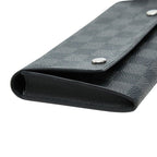 Louis Vuitton Damier Graphite Portefeuille Long Modular Wallet Black Leather — view 5