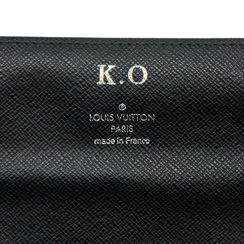 Louis Vuitton Damier Graphite Portefeuille Long Modular Wallet Black Leather — view 6