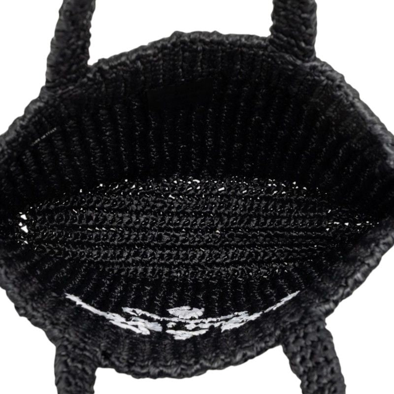 Prada Crochet Tote Black Viscose — view 4
