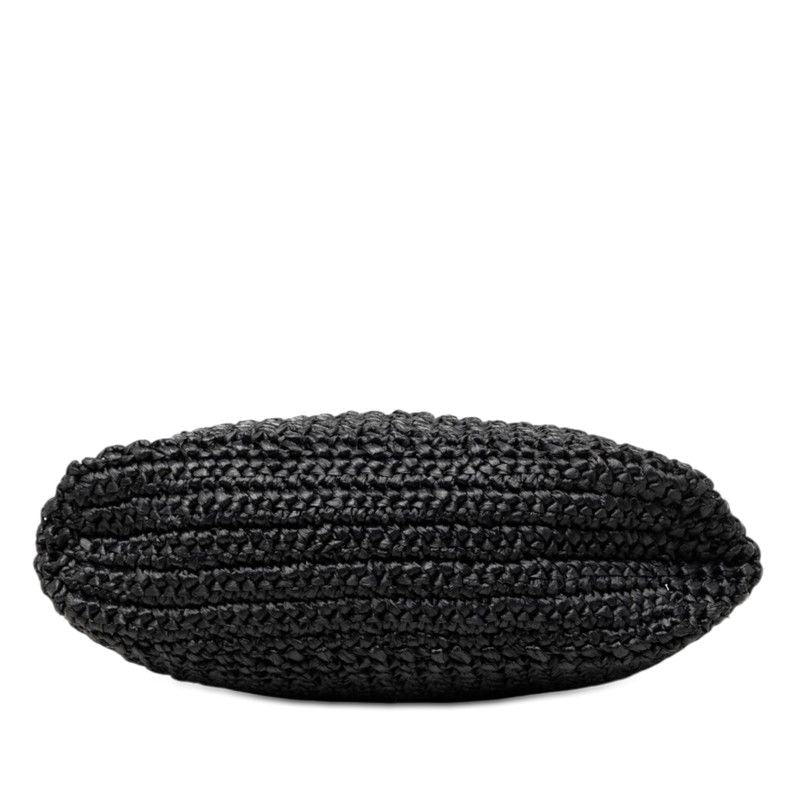 Prada Crochet Tote Black Viscose — view 3