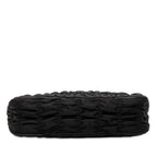 Prada Chain Gather Shoulder Bag Black Nylon Leather — view 3