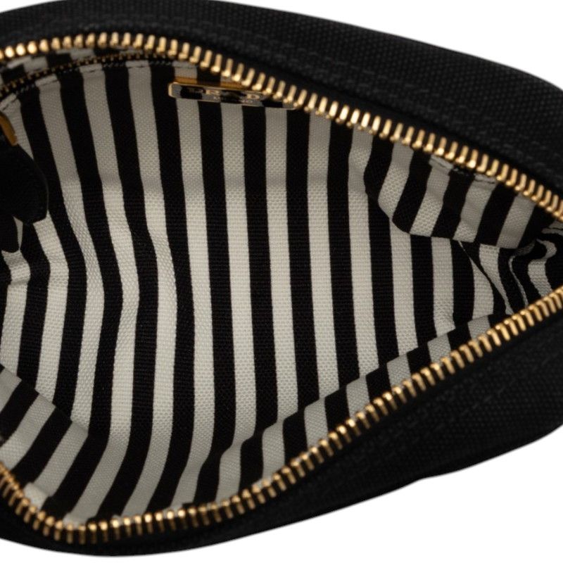 Prada Canapa Logo Pouch Black Canvas — view 4
