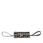 Dior Oblique Trotter Saddle Waist Bag Navy Beige Canvas Leather — view 3