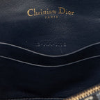 Dior Oblique Trotter Saddle Waist Bag Navy Beige Canvas Leather — view 6