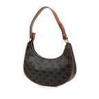 Celine Triomphe Ava Shoulder Bag Black Brown Leather — view 2